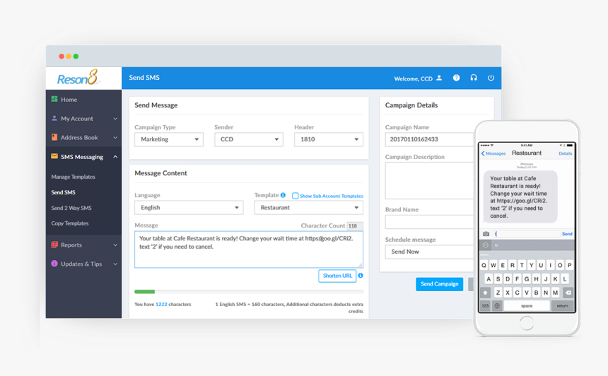 Bulk-sms Reson8 - Bulk Sms Web App, HD Png Download