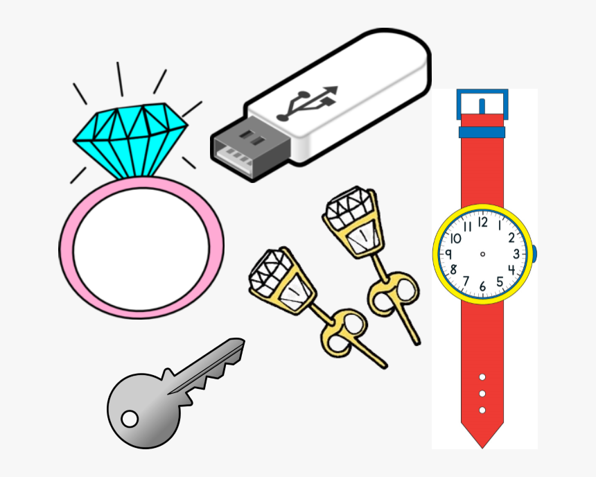 We Have A Collection Of Small Items In The Office Glasses, - Usb Flash Drive, HD Png Download