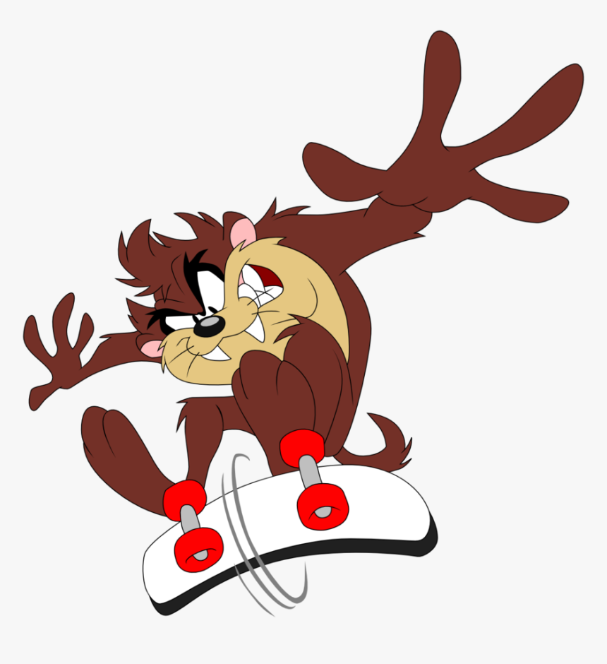 Scating Sportygameshub Looney Tunes - Tazmania Png, Transparent Png