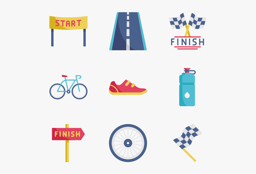 Start Line Flat Icon, HD Png Download