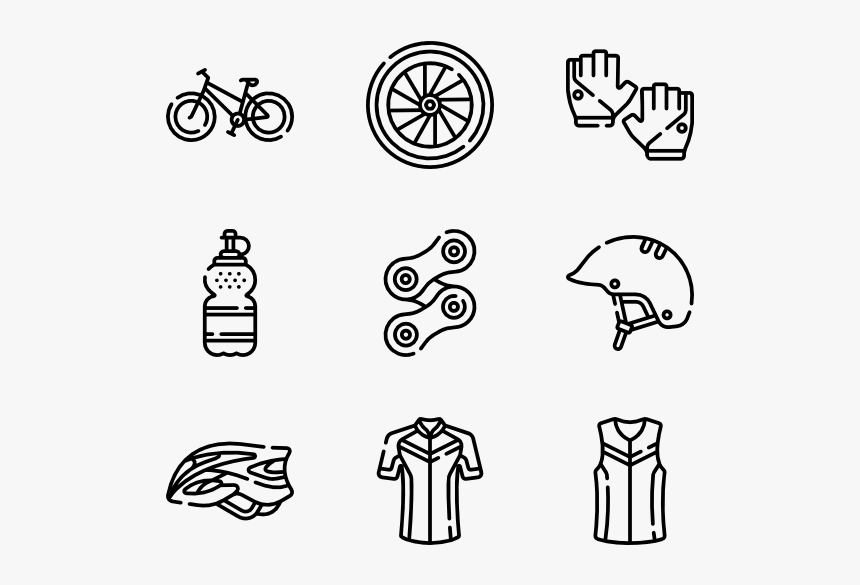 Clip Art Bike Vectors - Icons Wedding, HD Png Download