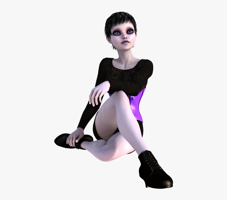 Emo Girl Png Image - Эмо Png, Transparent Png