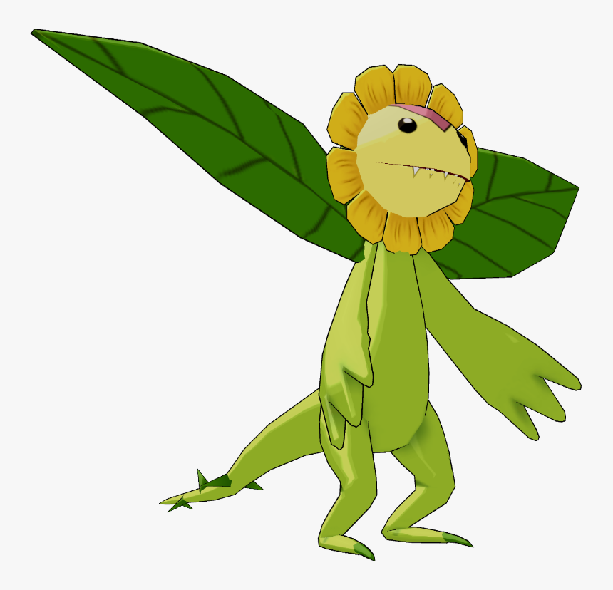 Digimon World Data Squad/digimon Encyclopedia - Digimon Sunflowmon, HD Png Download