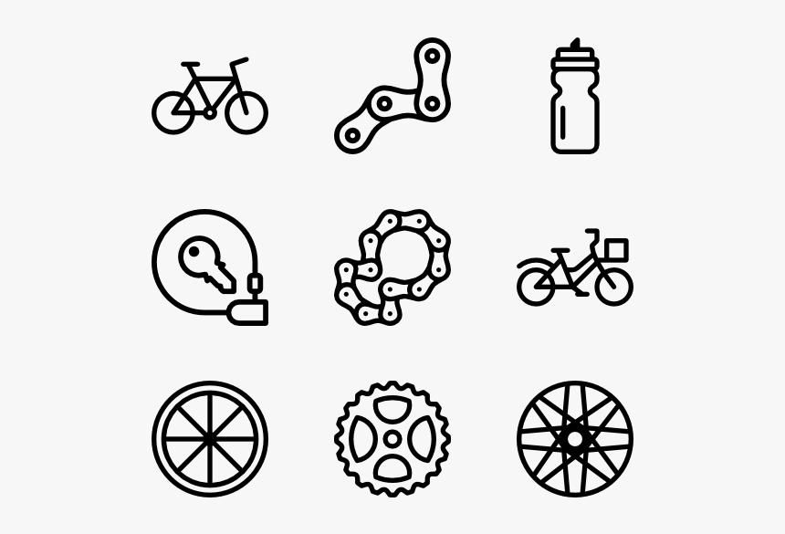 Bicycle & Components - Vector Icon Icon Component Bike, HD Png Download