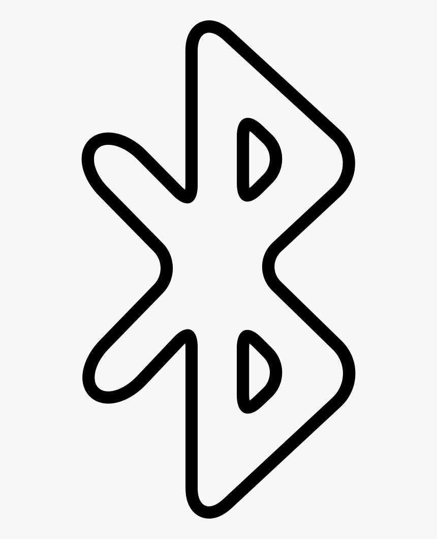 Bluetooth Outline - Bluetooth Image Outline, HD Png Download