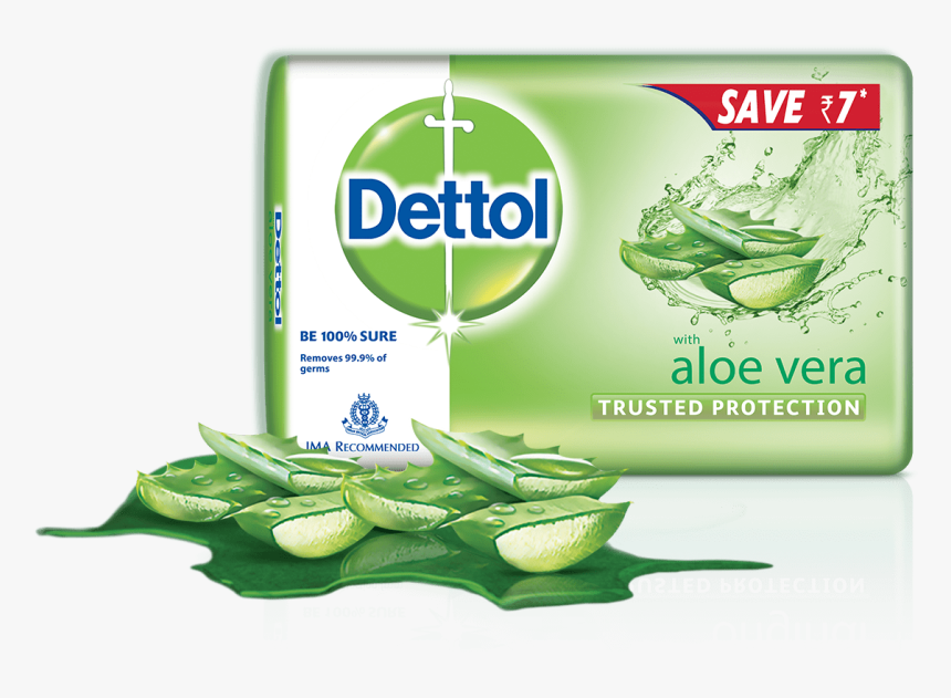 Dettol Aloe Bar Soap - Dettol Aloe Vera Soap, HD Png Download