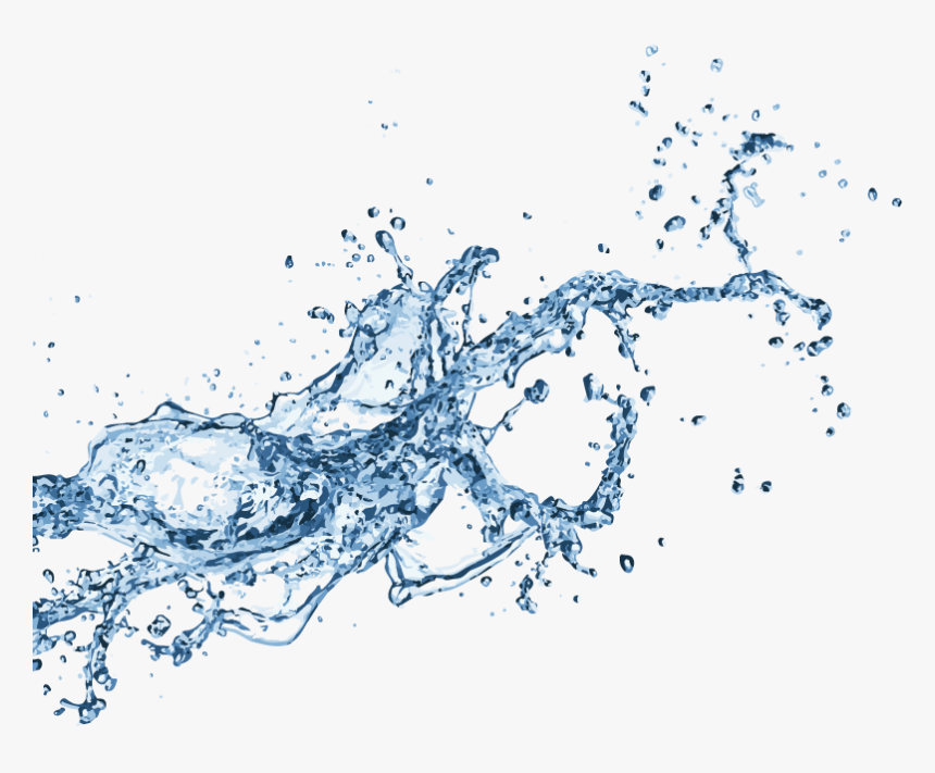 Water Drop Splash Dynamic Drops Free Frame Clipart - Blue Water Splash Png, Transparent Png