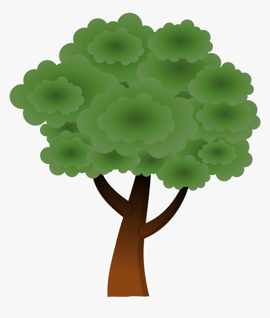A Simple Tree - Free Tree Canopy Clipart, HD Png Download