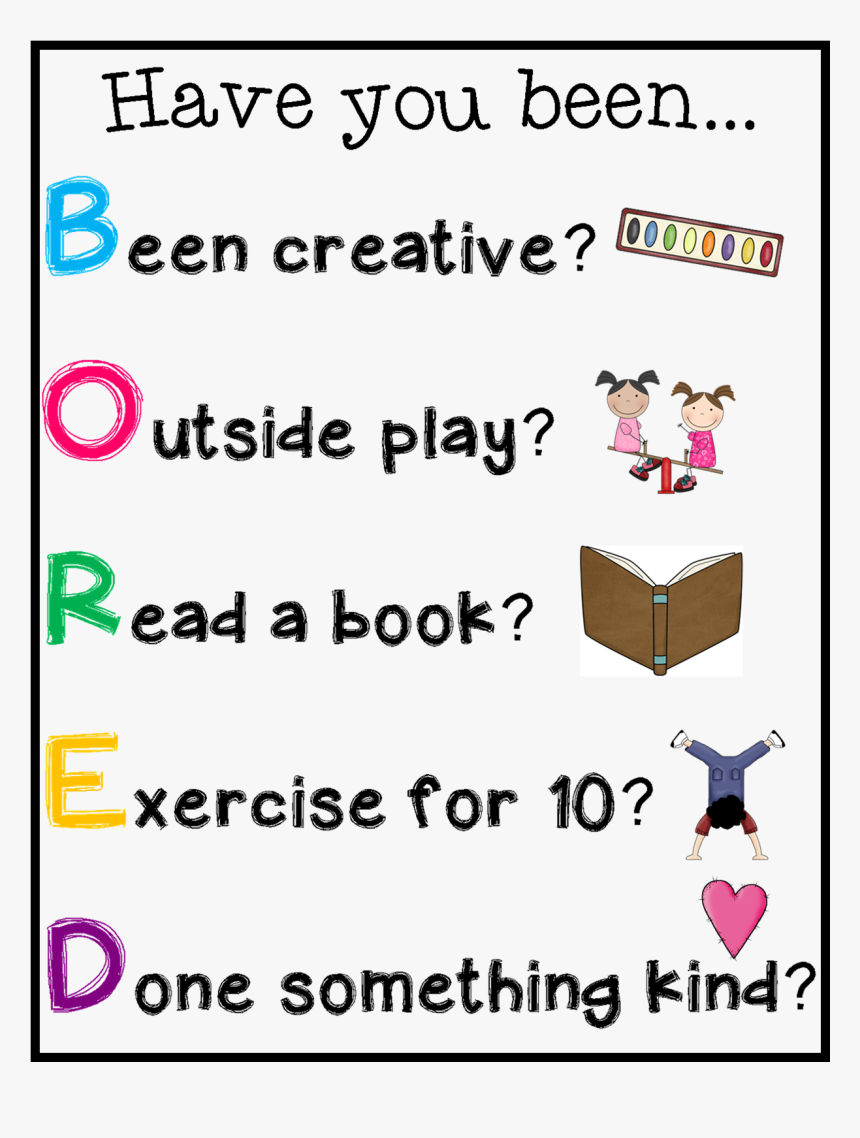 Free I M Bored Poster - Cartoon, HD Png Download