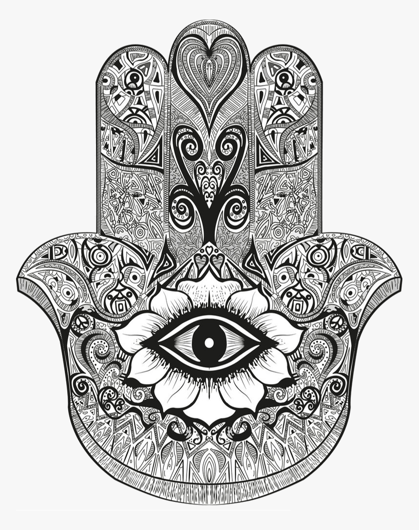 Hamsa, Searching, Makeup Storage, Evil Eye, Mandala, - Hamsa Muslim, HD Png Download