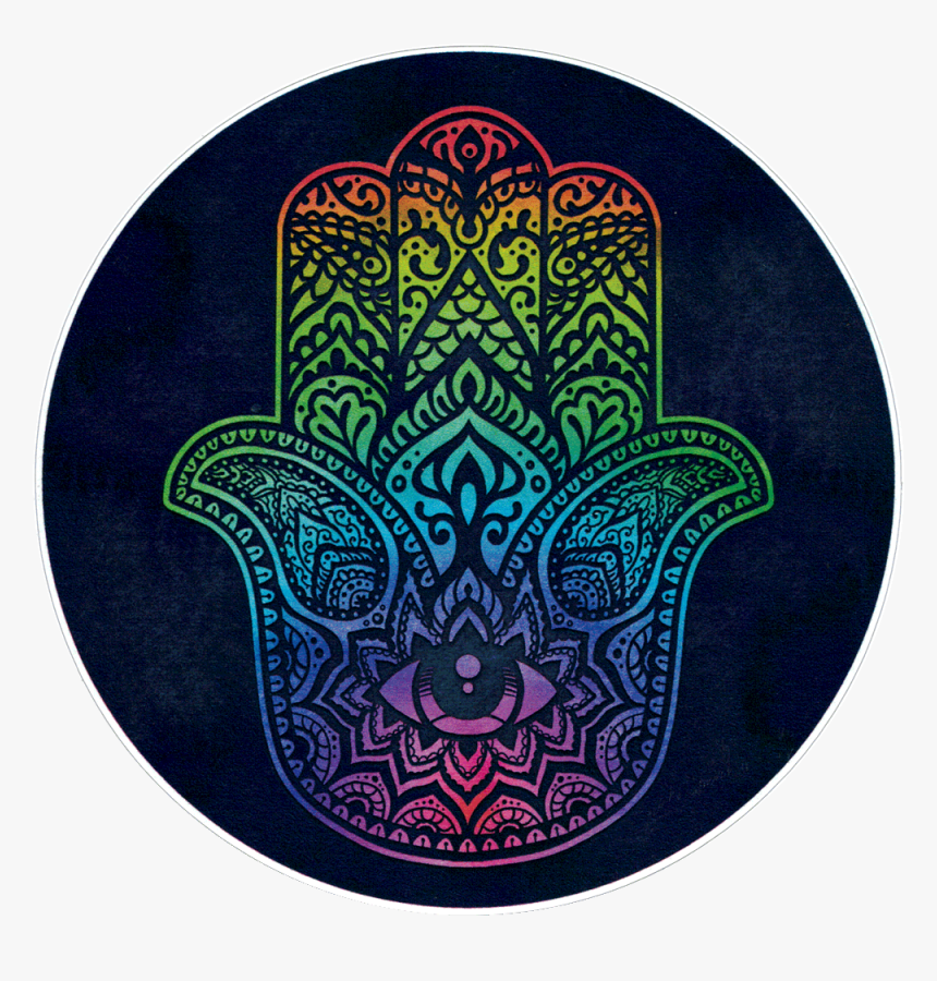 Bumper Sticker / Decal - Rainbow Hamsa, HD Png Download