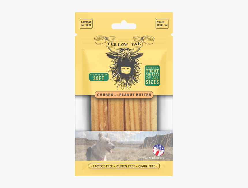 Churro With Peanut Butter Chew Density Soft Treat For - Italian Food, HD Png Download