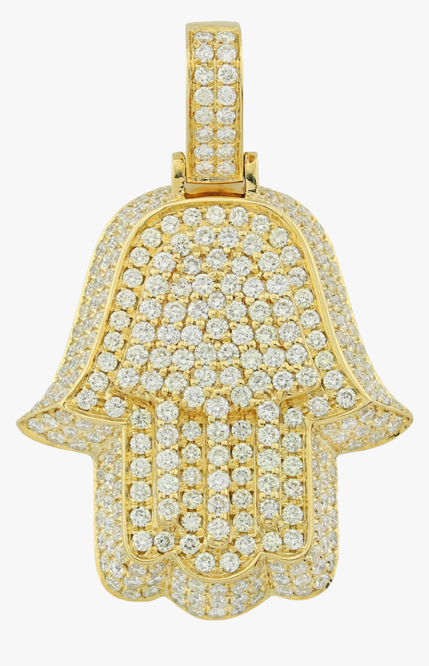 3d Hamsa Pendant 14k Yg - Locket, HD Png Download