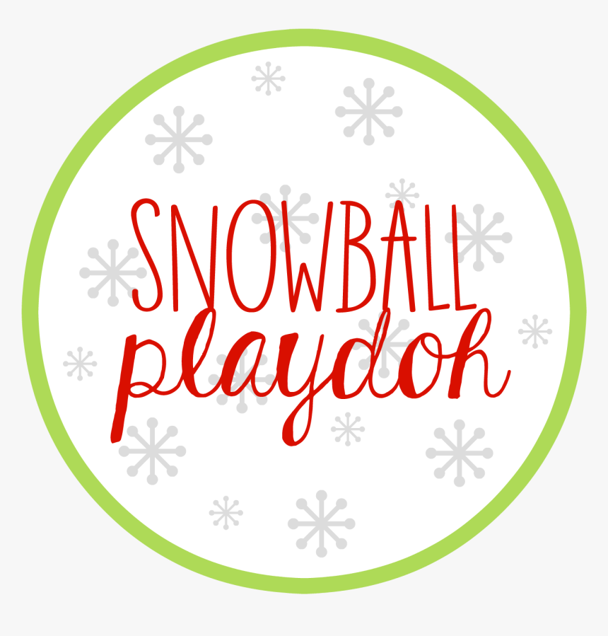 Snowball Playdoh Printable - Circle, HD Png Download