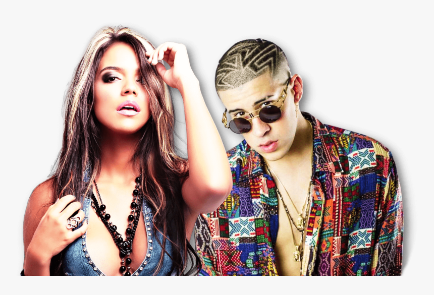 Karol G Y Bad Bunny Juntos En “ahora Me Llama” - Bad Bunny, HD Png Download