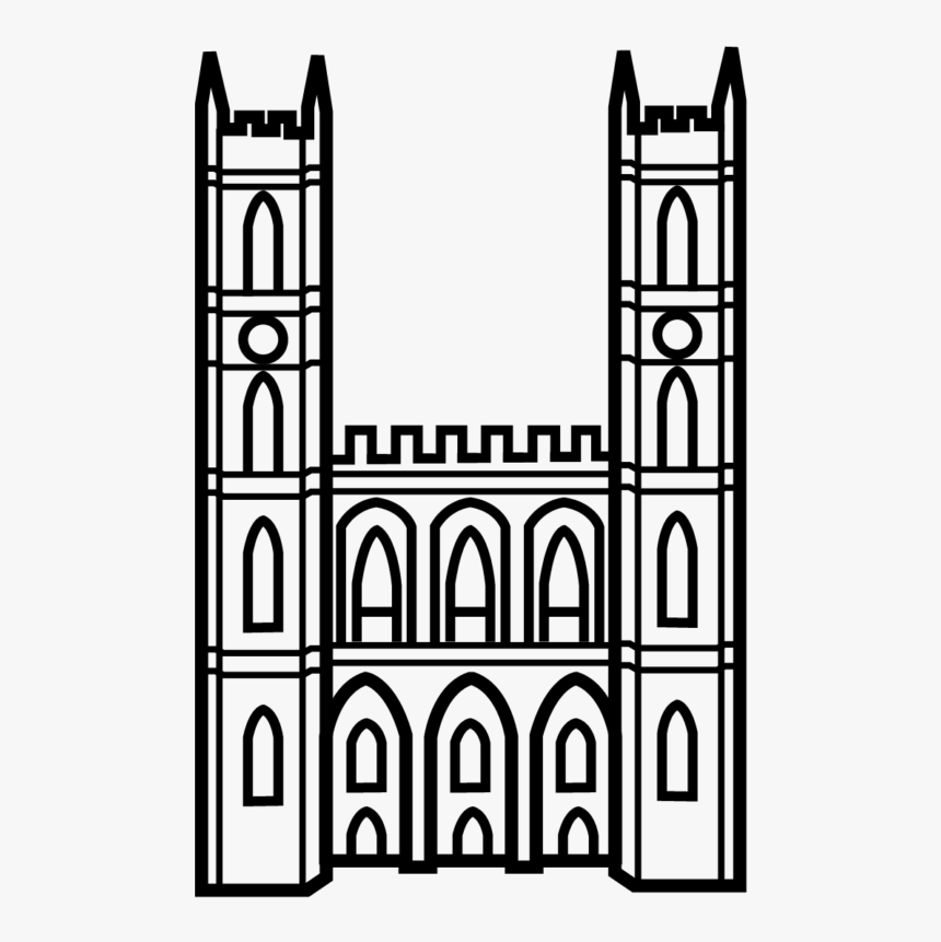 Notre Dame Montreal Icon, HD Png Download
