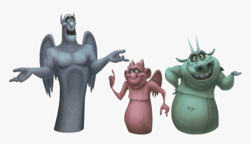 Victor, Hugo, And Laverne Kh3d - Gargoyle Gobbo Di Notre Dame, HD Png Download