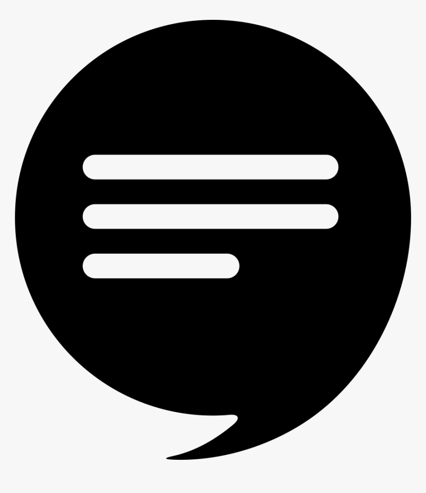 Bubble With Text Inside - Balao De Comentario, HD Png Download