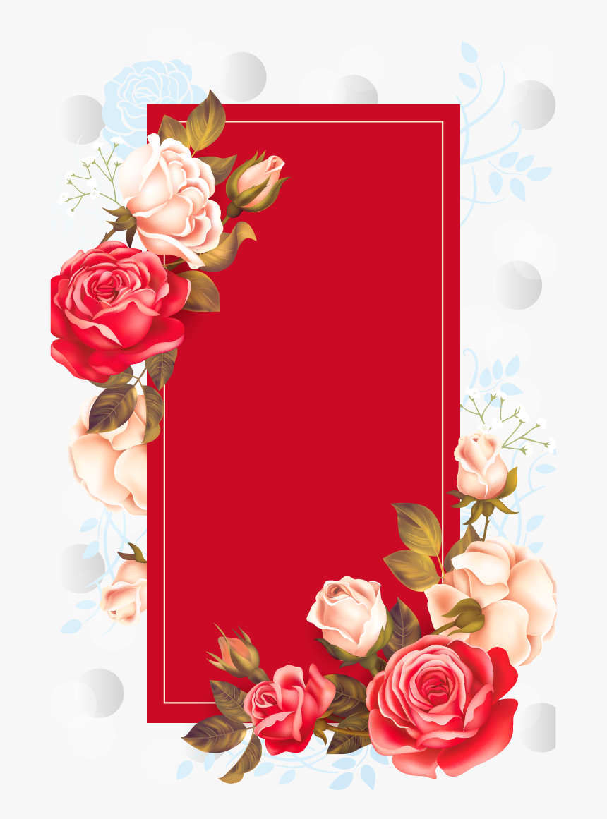 Box Illustrator Adobe Red Rose Free Frame Clipart - Loved You In Spite Of Deep Fears, HD Png Download