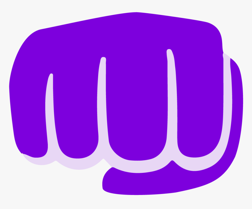 Purple Fist Bump Clipart , Png Download, Transparent Png