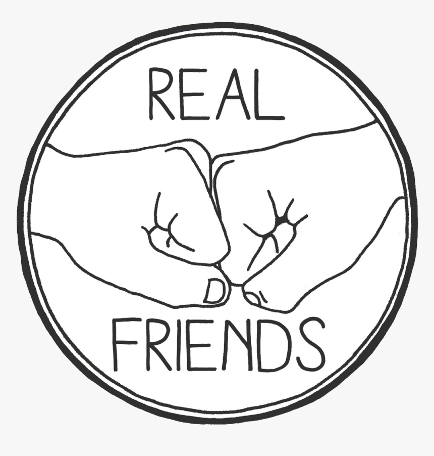 Fist Pump Drawing - Real Friends Png, Transparent Png