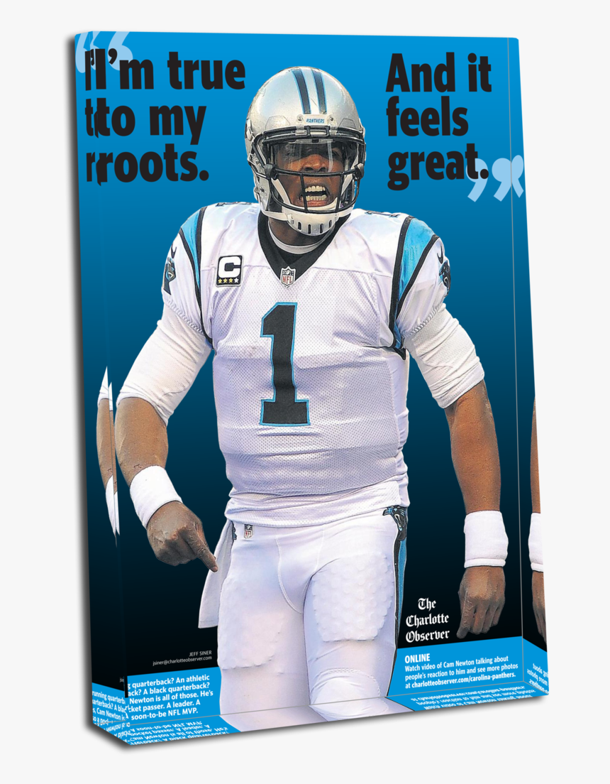 Cam Newton 2016 Nfc Championship Crystal - Football Helmet, HD Png Download