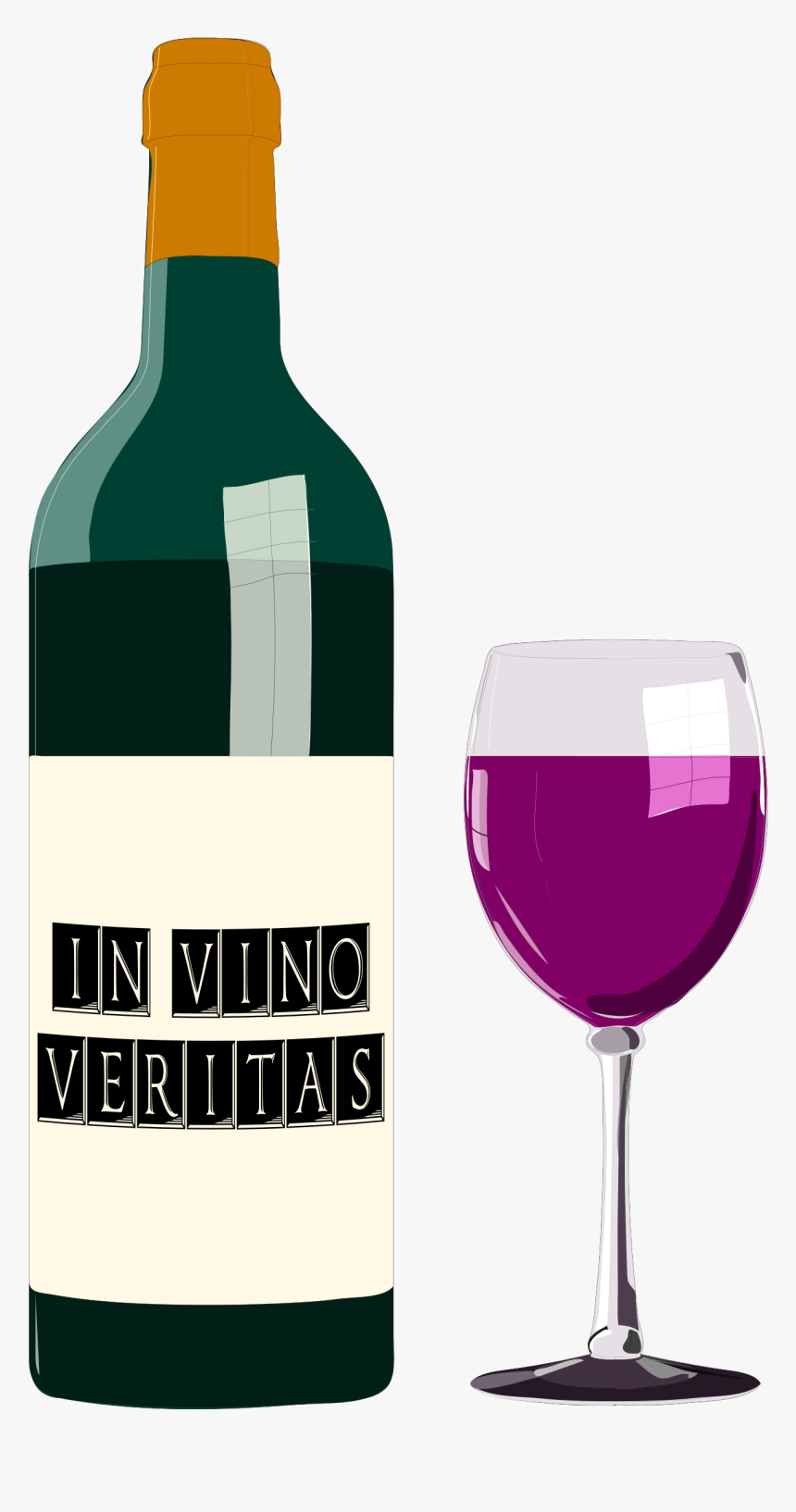 Transparent Wine Glass Vector Png - Wine Bottles Illustration, Png Download