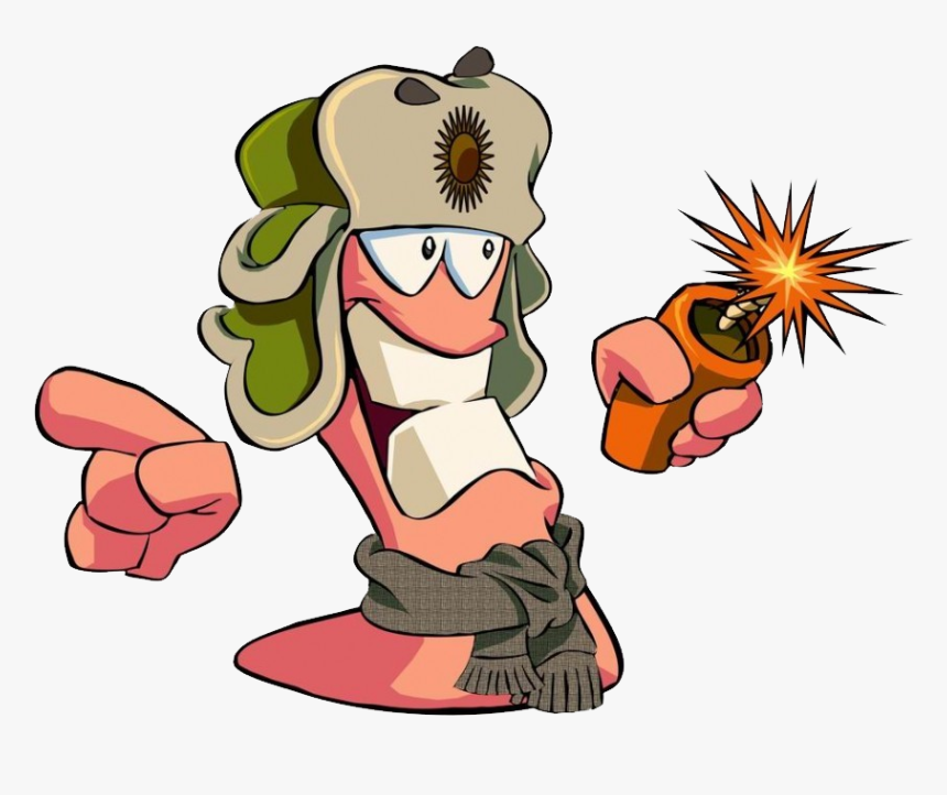 Game Background Worms Transparent - Worms Armageddon Worm, HD Png Download