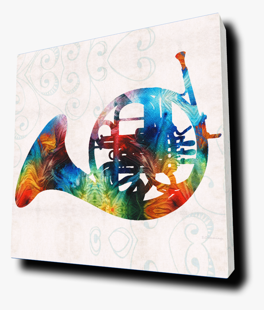 Colorful French Horn - Color Fusion By Sharon Cummings, HD Png Download