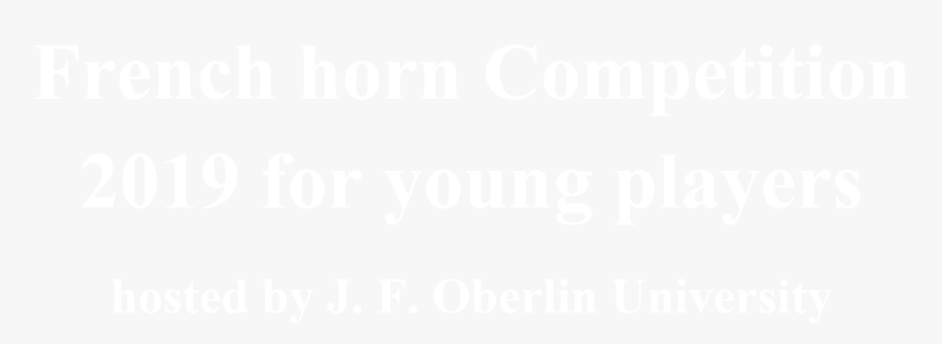 French Horn Competition 2019 For Young Players Hosted - Black-and-white, HD Png Download