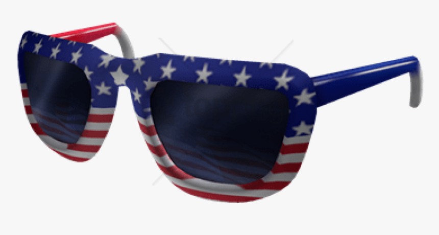 American Flag Glasses Png - American Sunglasses With Transparent Background, Png Download