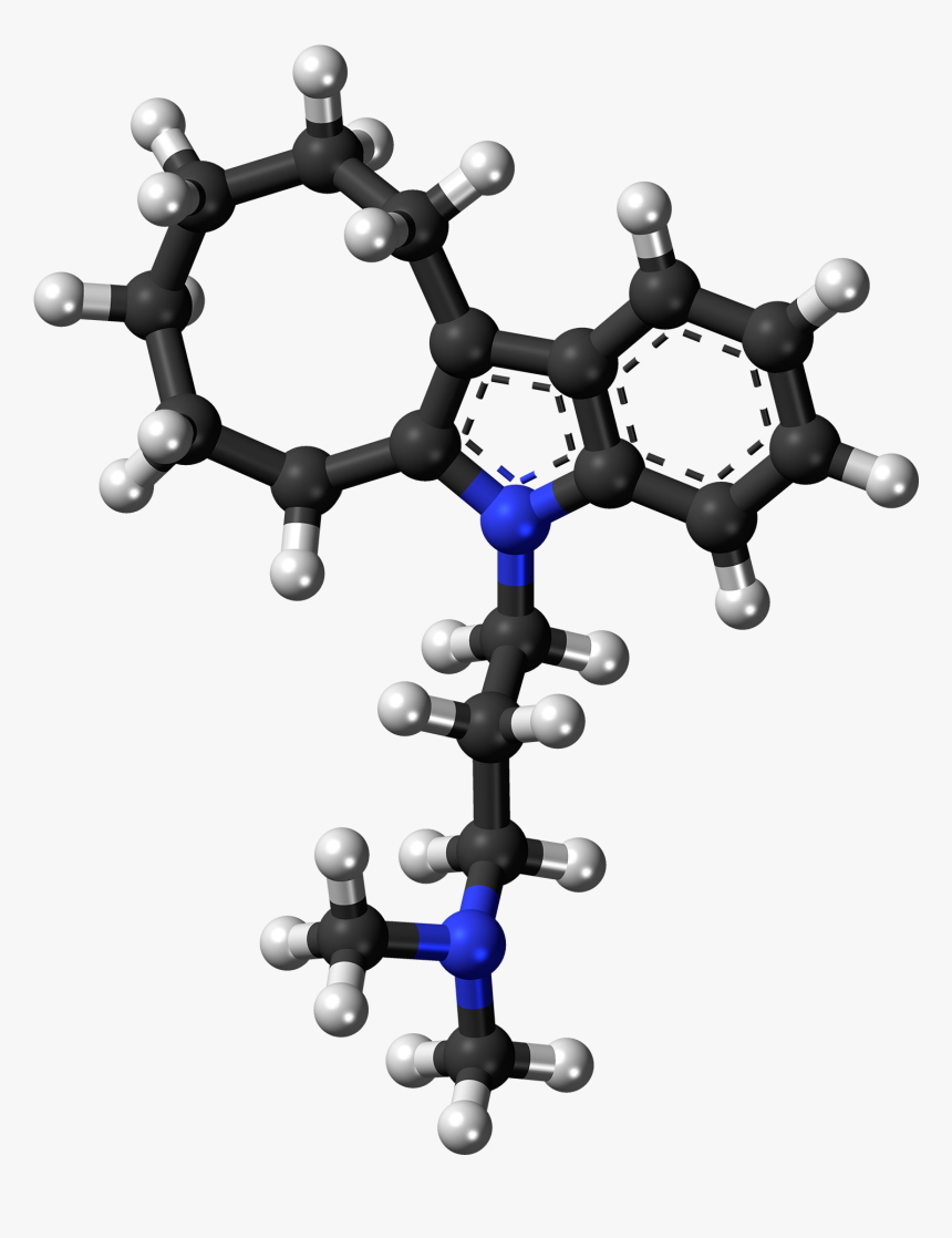 Iprindole Molecule Ball - Molecule, HD Png Download