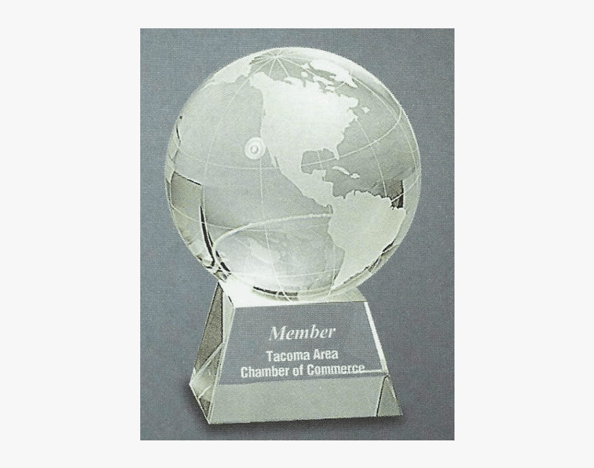 Glass Globe Trophy Globe, HD Png Download , Transparent Png Image
