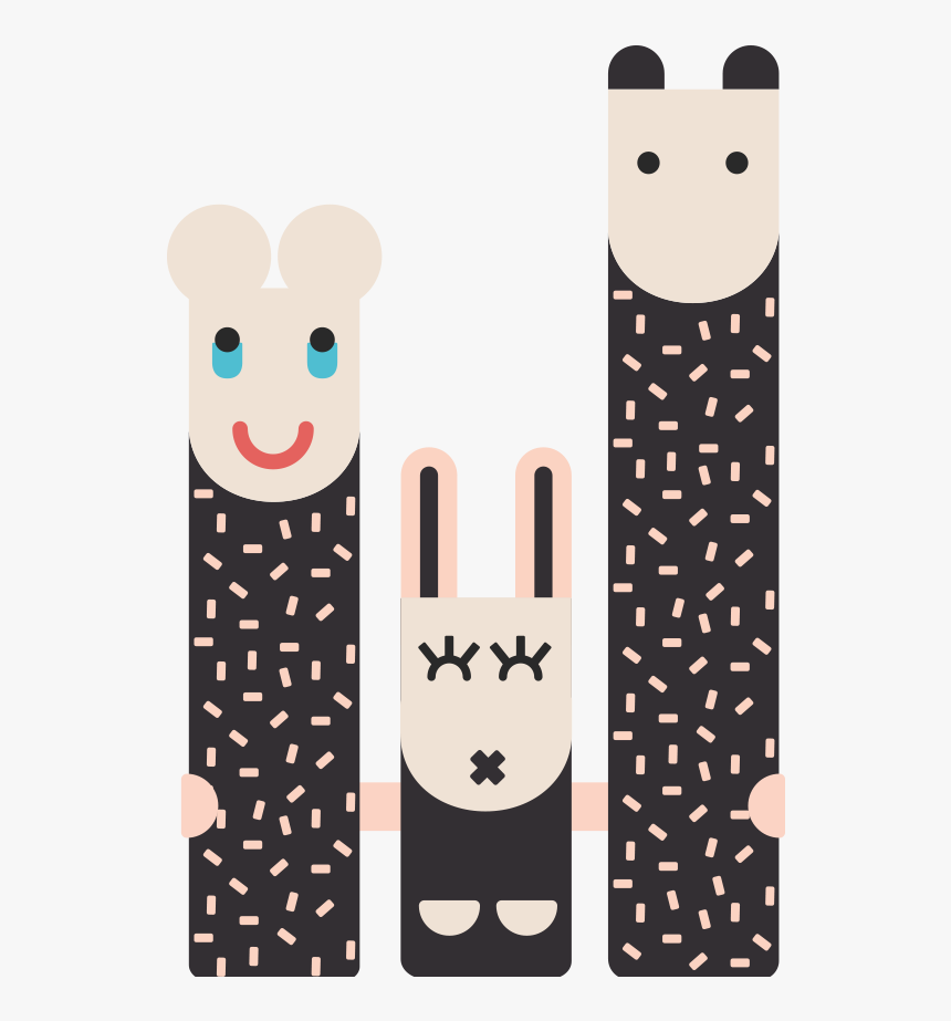 Hei Family - Cartoon, HD Png Download