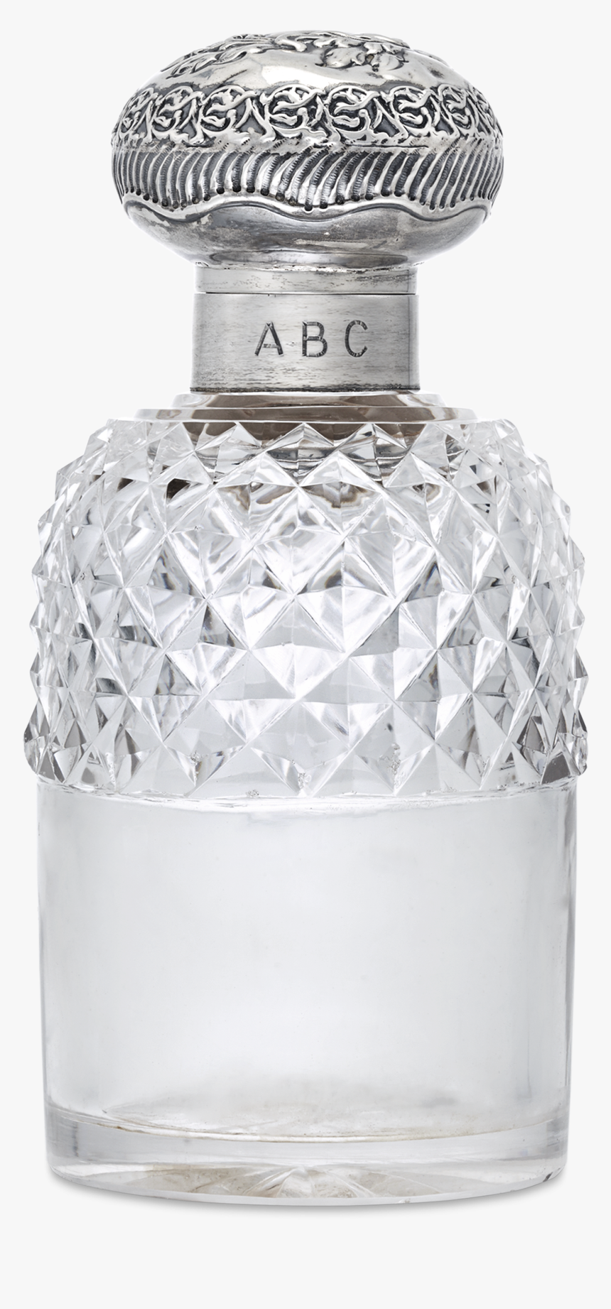 Victorian Cut Glass Perfume Bottle - Glass Bottle, HD Png Download