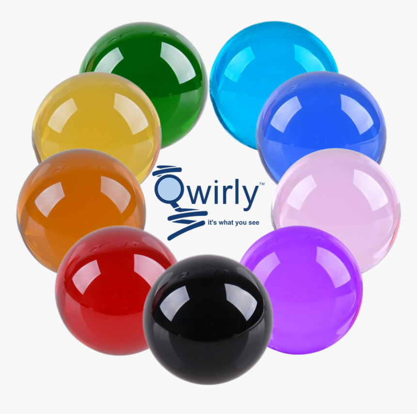 Qwirly Multipurpose Glass Gazing Ball - Glass Plastic Toy Ball, HD Png Download