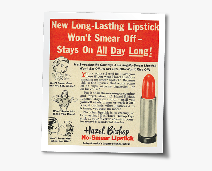 Hazel Bishop Kiss Proof Lipstick, HD Png Download