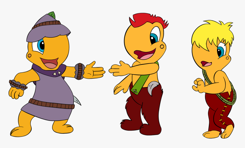 Bulba Top, Fur Foot, And Shaggy Mane - Cartoon, HD Png Download