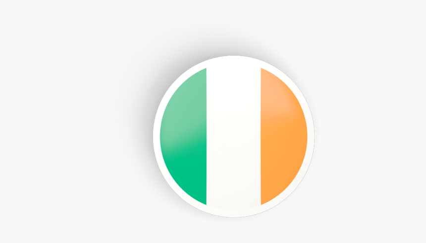 Round Concave Icon - Round Ireland Icon Flag, HD Png Download