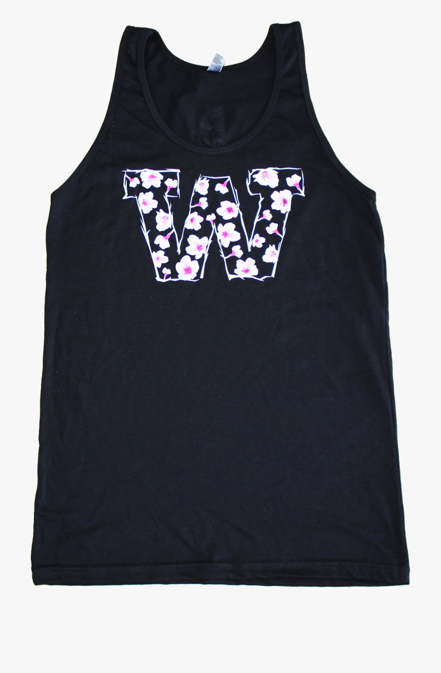 Image Of Cherry Blossom Tank Black - Active Tank, HD Png Download