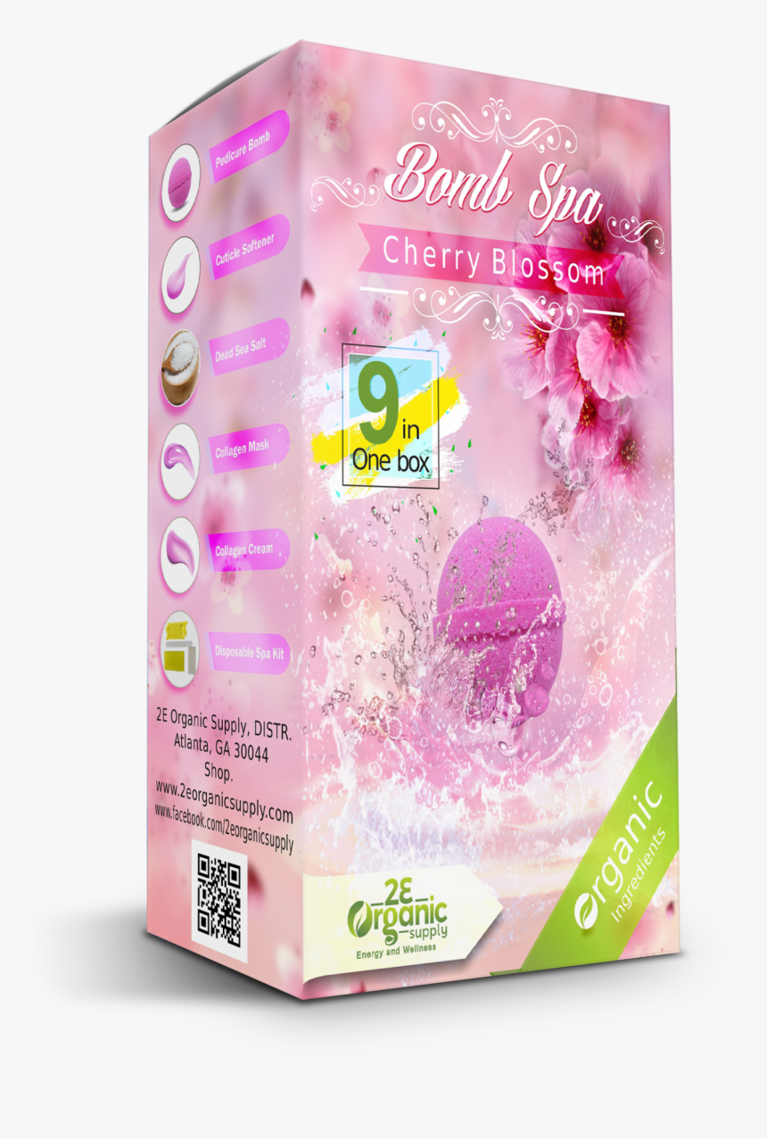 Japanese Cherry Blossom - Bomb Spa 2e Organic, HD Png Download