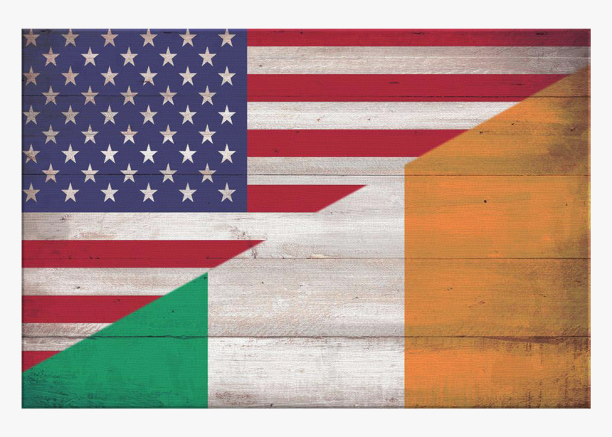 Personalized Irish American Flag & Family Name Premium - Us Flag, HD Png Download