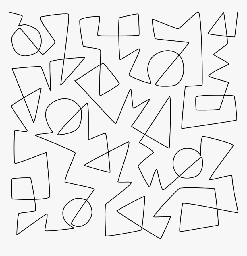 Split Circle Triangle Square - Transparent Triangle Square Circle, HD Png Download