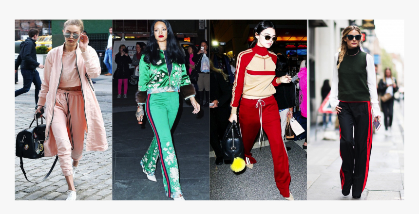 Tracksuit Gigihadid Rihanna Kendalljenner Oliviapalermo - Gigi Hadid Style Street Pink 2017, HD Png Download