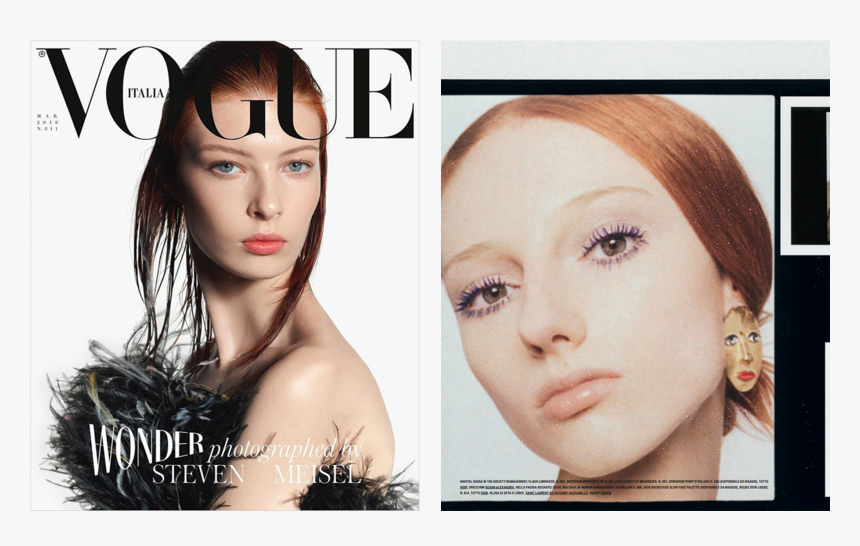 Susan Alexandra Featured In Vogue Italia - Vogue Italia March 2018, HD Png Download