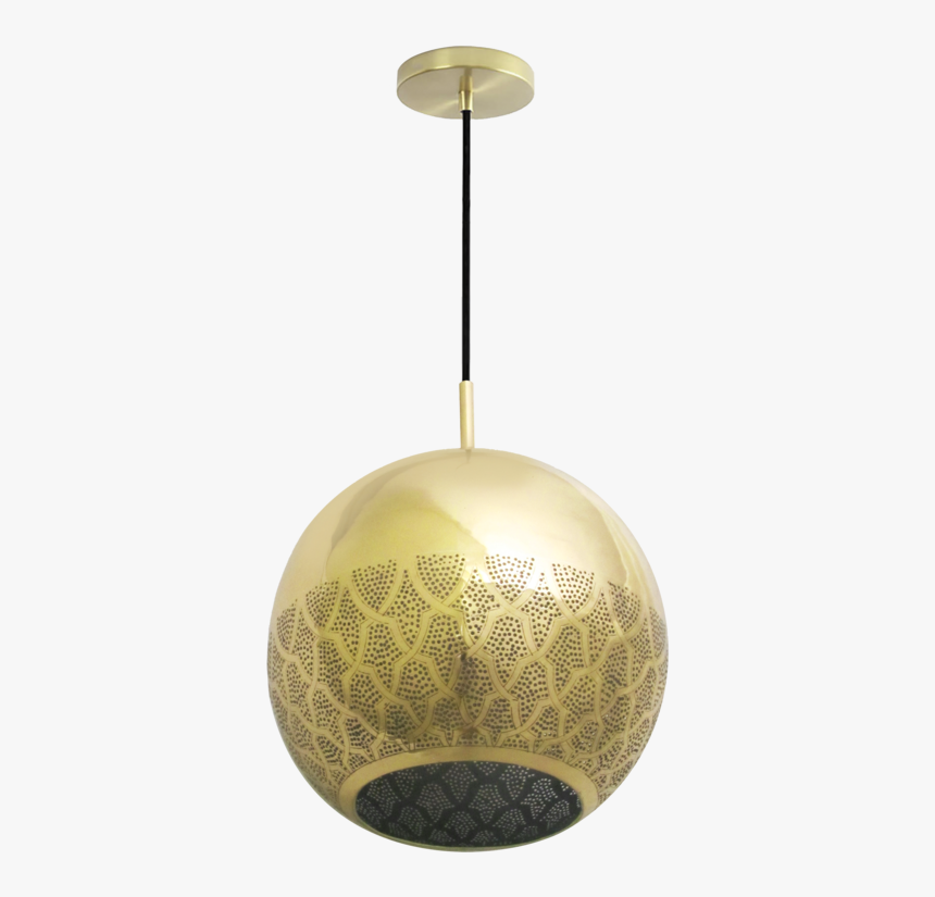 Moroccan Gold Pendant Lamp, HD Png Download