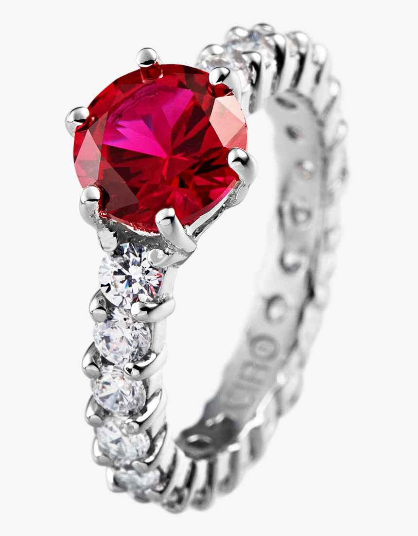 Madeleine Red Cocktail Ring - Diamond, HD Png Download