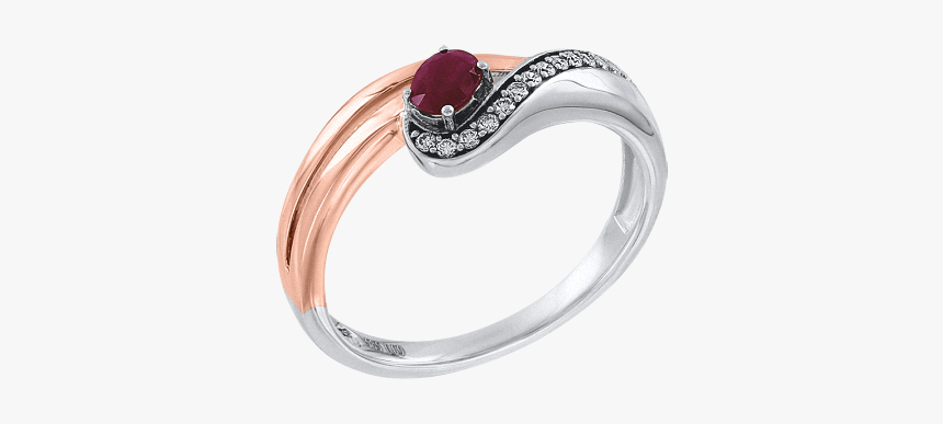 Lady´s Ring In Red Gold Of 585 Assay Value With Diamonds - Pre-engagement Ring, HD Png Download