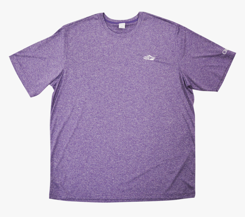 Crown Heathered Sport Tee Purple - Active Shirt, HD Png Download