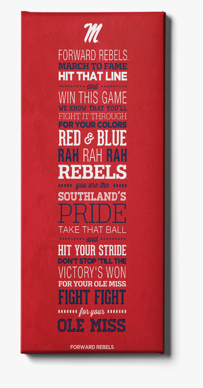 Ole Miss Rebels Fight Song Rebel Wall Art Png Ole Miss - Tribune De Lyon, Transparent Png